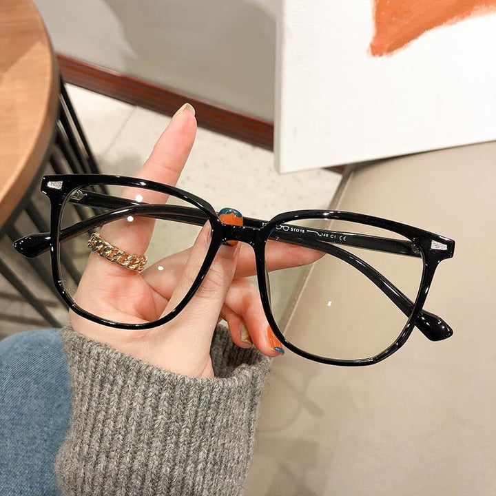 Nearsighted Dioptre Glasses with Blue Light Protection - FocusFrame-Clear Black-0 (Anti-Blue)-State of Style