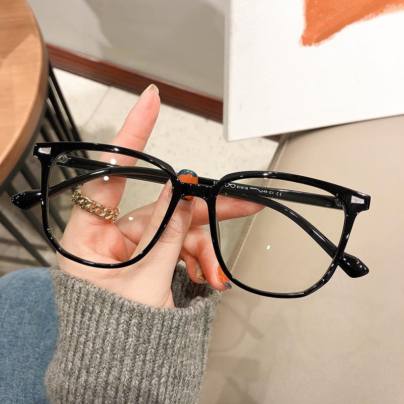 Nearsighted Dioptre Glasses with Blue Light Protection - FocusFrame-Clear Black-0 (Anti-Blue)-State of Style