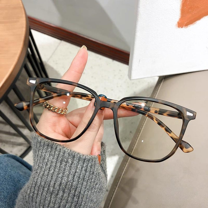 Nearsighted Dioptre Glasses with Blue Light Protection - FocusFrame-Leopard-0 (Anti-Blue)-State of Style
