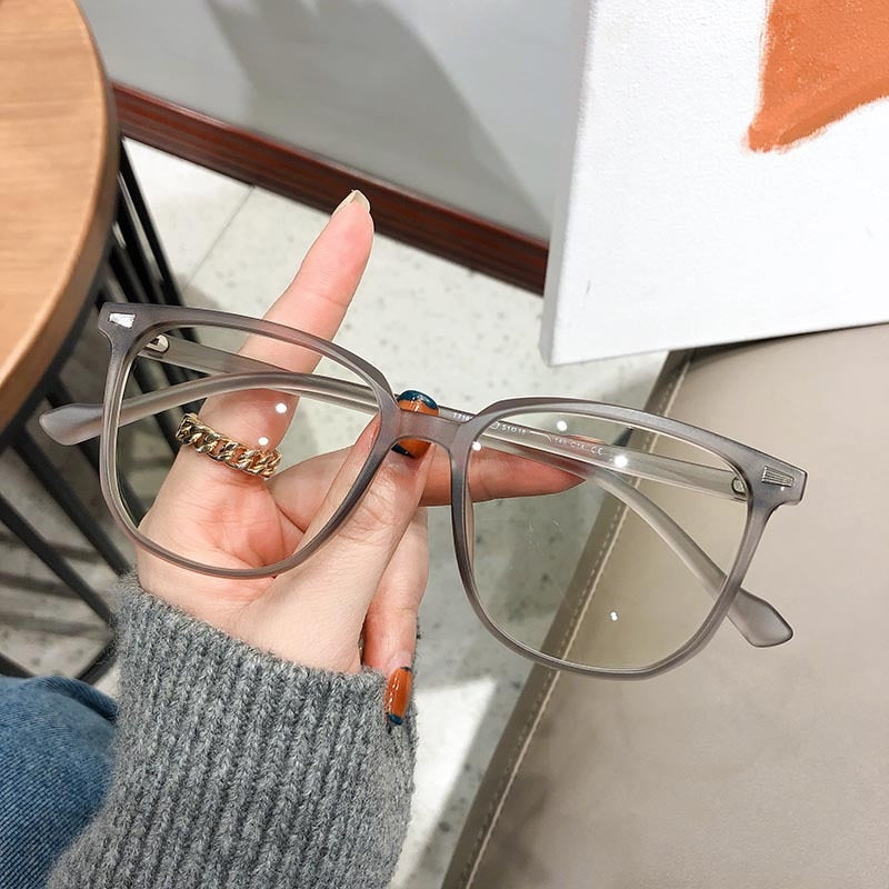Nearsighted Dioptre Glasses with Blue Light Protection - FocusFrame-Matte Grey-0 (Anti-Blue)-State of Style