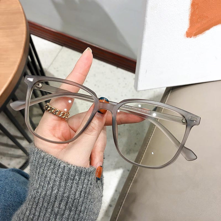 Nearsighted Dioptre Glasses with Blue Light Protection - FocusFrame-Matte Grey-0 (Anti-Blue)-State of Style