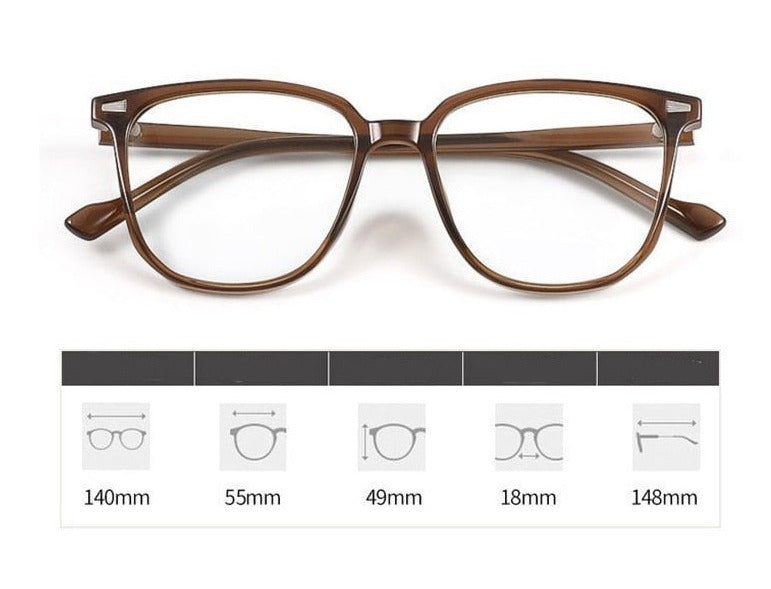 Nearsighted Dioptre Glasses with Blue Light Protection - FocusFrame-Olive Green-0 (Anti-Blue)-State of Style