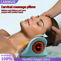 NECK AND SHOULDER STRETCHER - CERVICAL TRACTION MASSAGE CUSHION FOR SPINAL ALIGNMENT-Blue-State of Style