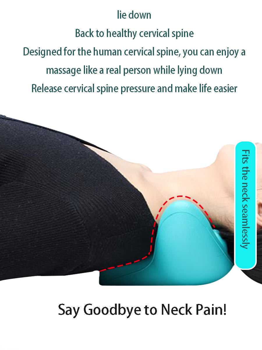 NECK AND SHOULDER STRETCHER - CERVICAL TRACTION MASSAGE CUSHION FOR SPINAL ALIGNMENT-Blue-State of Style