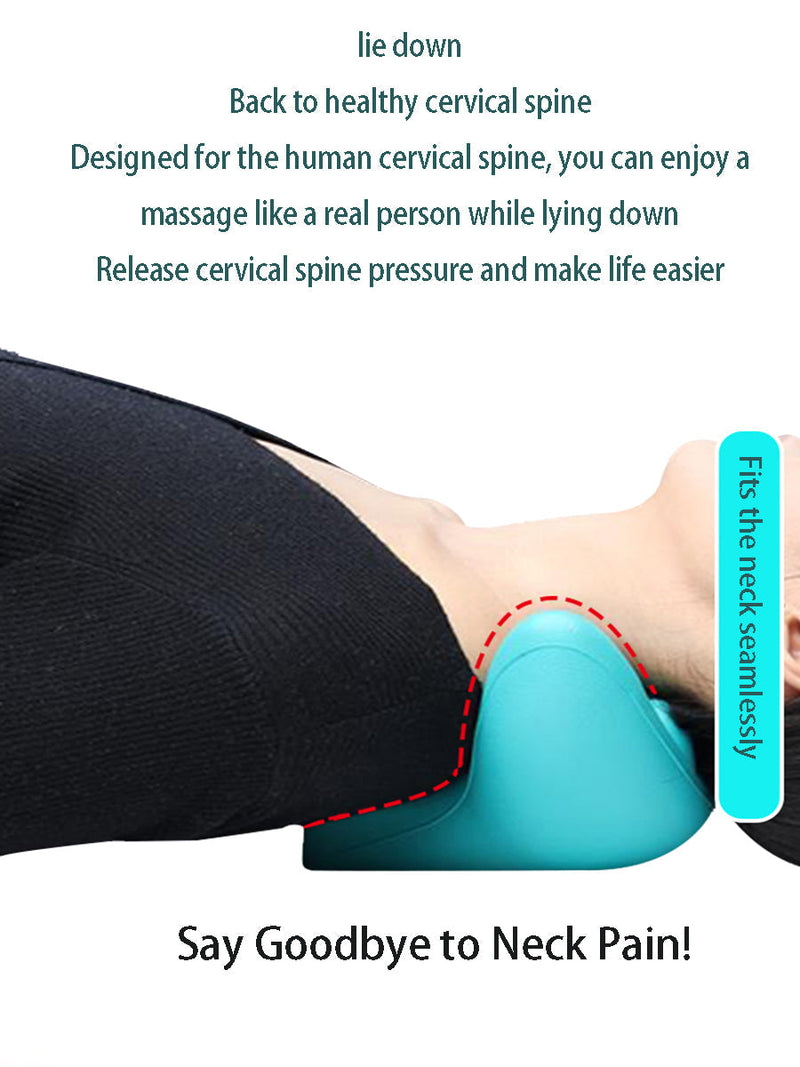 NECK AND SHOULDER STRETCHER - CERVICAL TRACTION MASSAGE CUSHION FOR SPINAL ALIGNMENT-Blue-State of Style