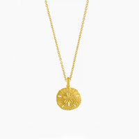 Necklace with Sand Dollar Pendant - Marisol-Gold-State of Style