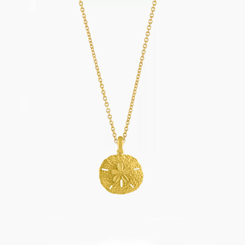 Necklace with Sand Dollar Pendant - Marisol-Gold-State of Style
