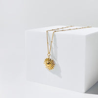 Necklace with Sun Pendant - Solara-Gold-State of Style