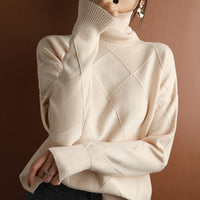 Neeltje's Sweater – Classic Turtleneck Sweater for Women-Beige-S-State of Style