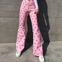 NeeltjesPants | Heart Print Trousers for Women-M-State of Style