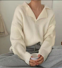 NeeltjesShirt | Women's Relaxed Fit Sweater-White-One size fits all-State of Style