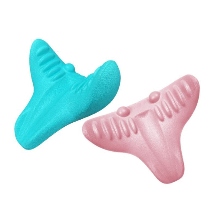 NEK EN SCHOUDER STRETCHER - CERVICALE TRACTIE MASSAGEKUSSEN VOOR WERVELUITLIJNING-Blauw-State of Style