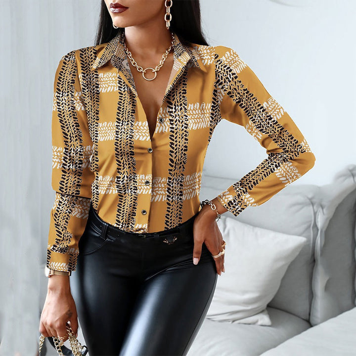 NellekeBlouse – Elegant & Stylish Women's Blouse-Yellow-S-State of Style