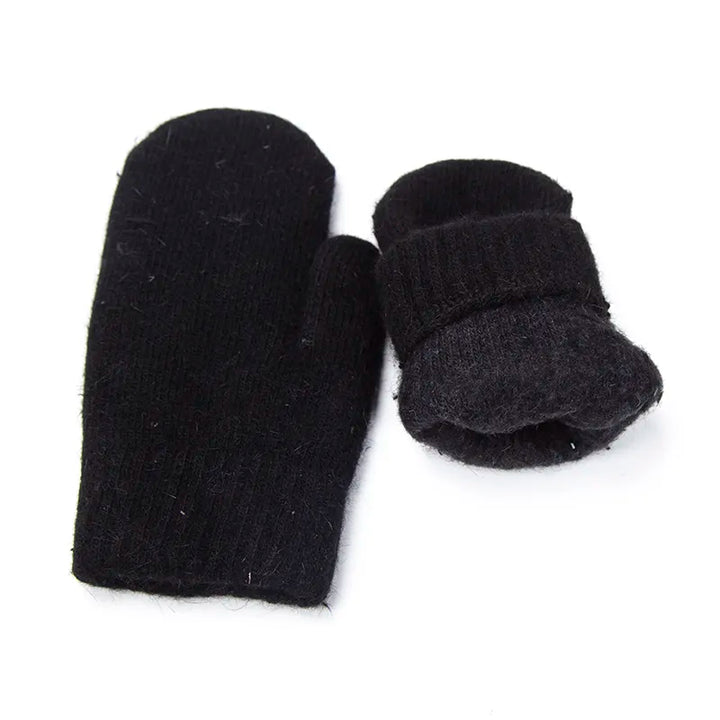 Nessa Plush Mittens | Warm & Stylish for Cold Winter Days-Blue-State of Style