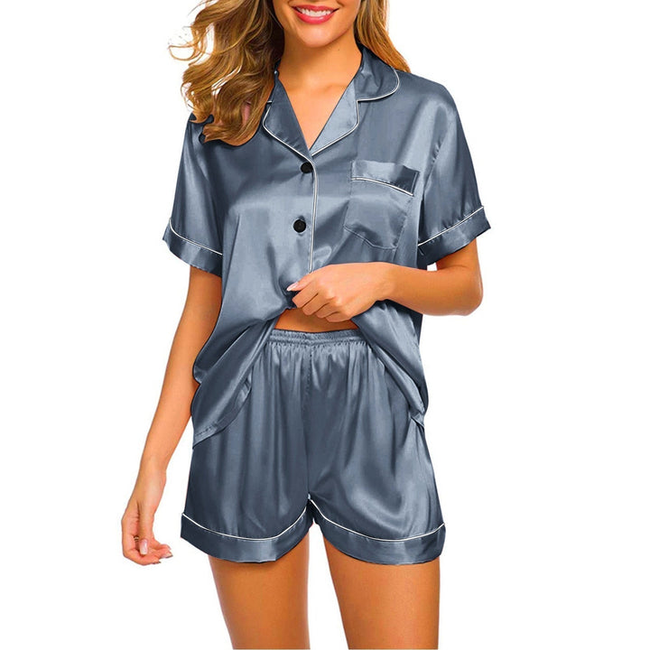 NessasPyjama – Luxurious Satin Pyjamas for Women-Marine-M-State of Style