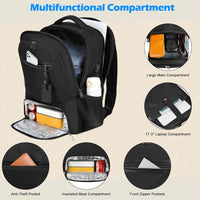 Waterproof Laptop & Lunch Backpack with USB Port – Multi-Compartment Travel Bag