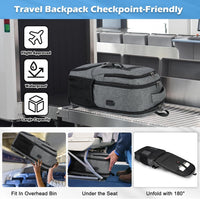 Waterproof Laptop & Lunch Backpack with USB Port – Multi-Compartment Travel Bag