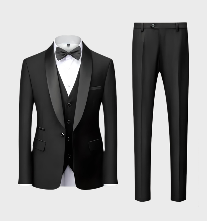 Nice 3-piece Men's Set - Adrian-Black-S-State of Style