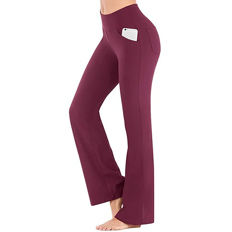 NicePants – High-Waisted Pants for Women-Red-S-State of Style