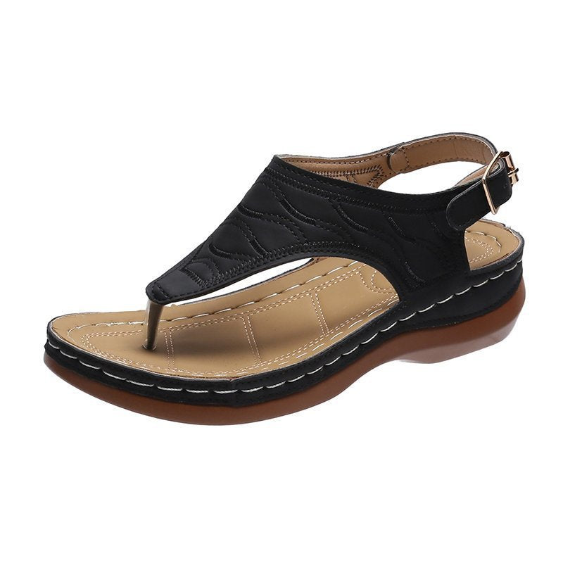 NiceSandals – Comfortable & Stylish Sandals for Women-Black-4.5-State of Style