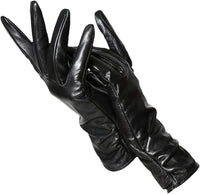 Nicole Leather Gloves | Classic & Stylish-Black-S-State of Style