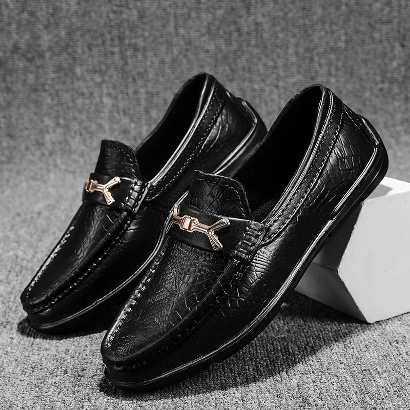 Niels - Orthopedische Klassieke Zwarte Loafers-Zwart-39-State of Style