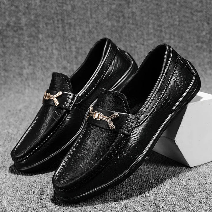 Niels - Orthopedische Klassieke Zwarte Loafers-Zwart-39-State of Style