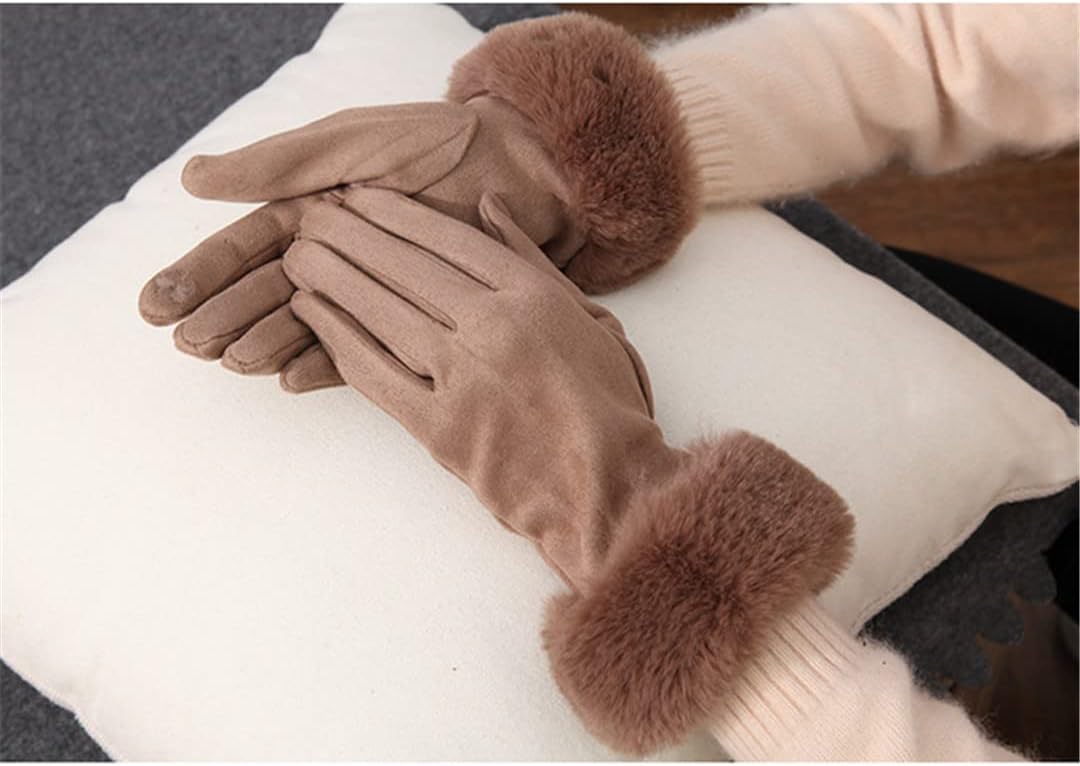 Nikki Suede Gloves | Classic & Stylish-Khaki-State of Style