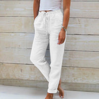 Nina Linen Pants | Stylish & Breathable-White-S-State of Style