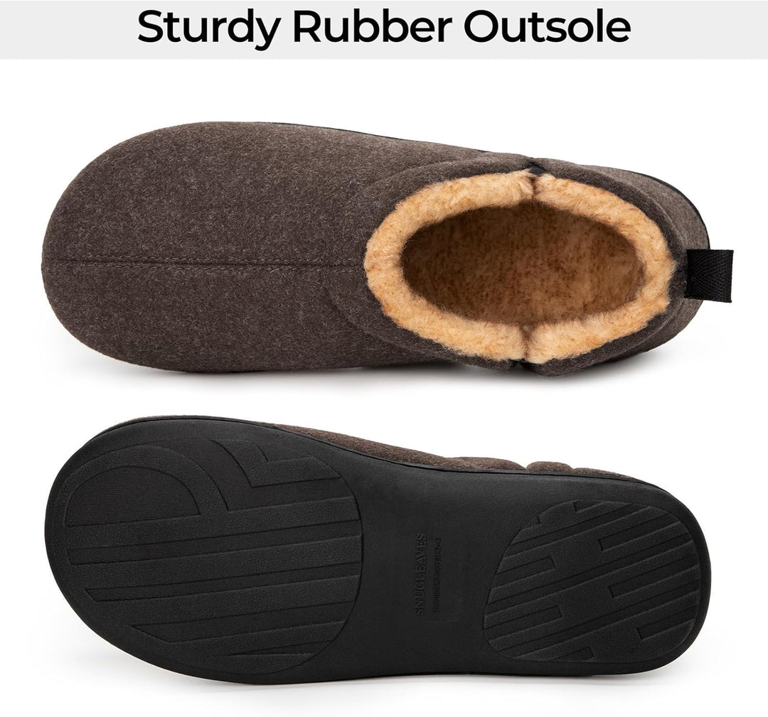Noah Warm Winter Slippers for Men-Brown-6-7-State of Style