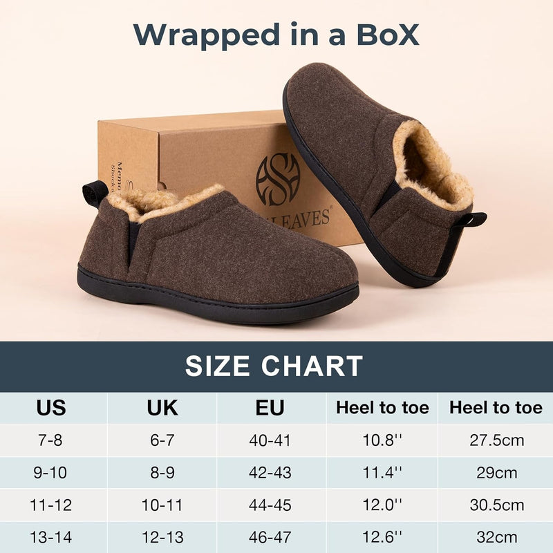 Noah Warm Winter Slippers for Men-Brown-6-7-State of Style