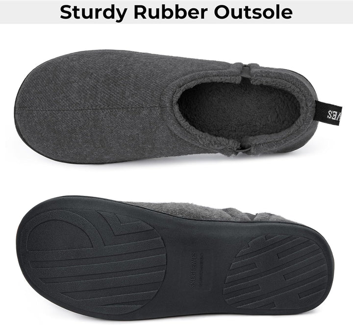 Noah Warm Winter Slippers for Men-Brown-6-7-State of Style
