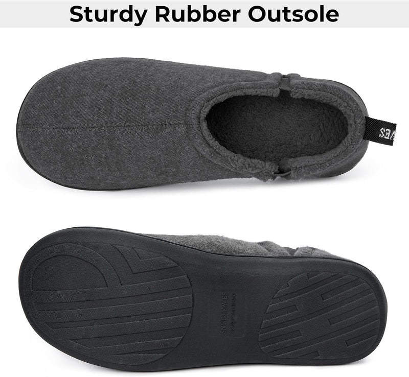 Noah Warm Winter Slippers for Men-Brown-6-7-State of Style