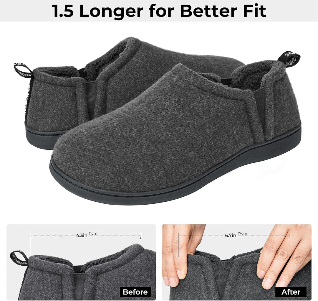 Noah Warm Winter Slippers for Men-Brown-6-7-State of Style