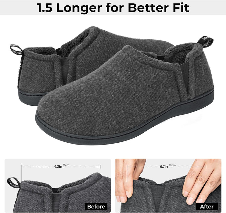 Noah Warm Winter Slippers for Men-Brown-6-7-State of Style