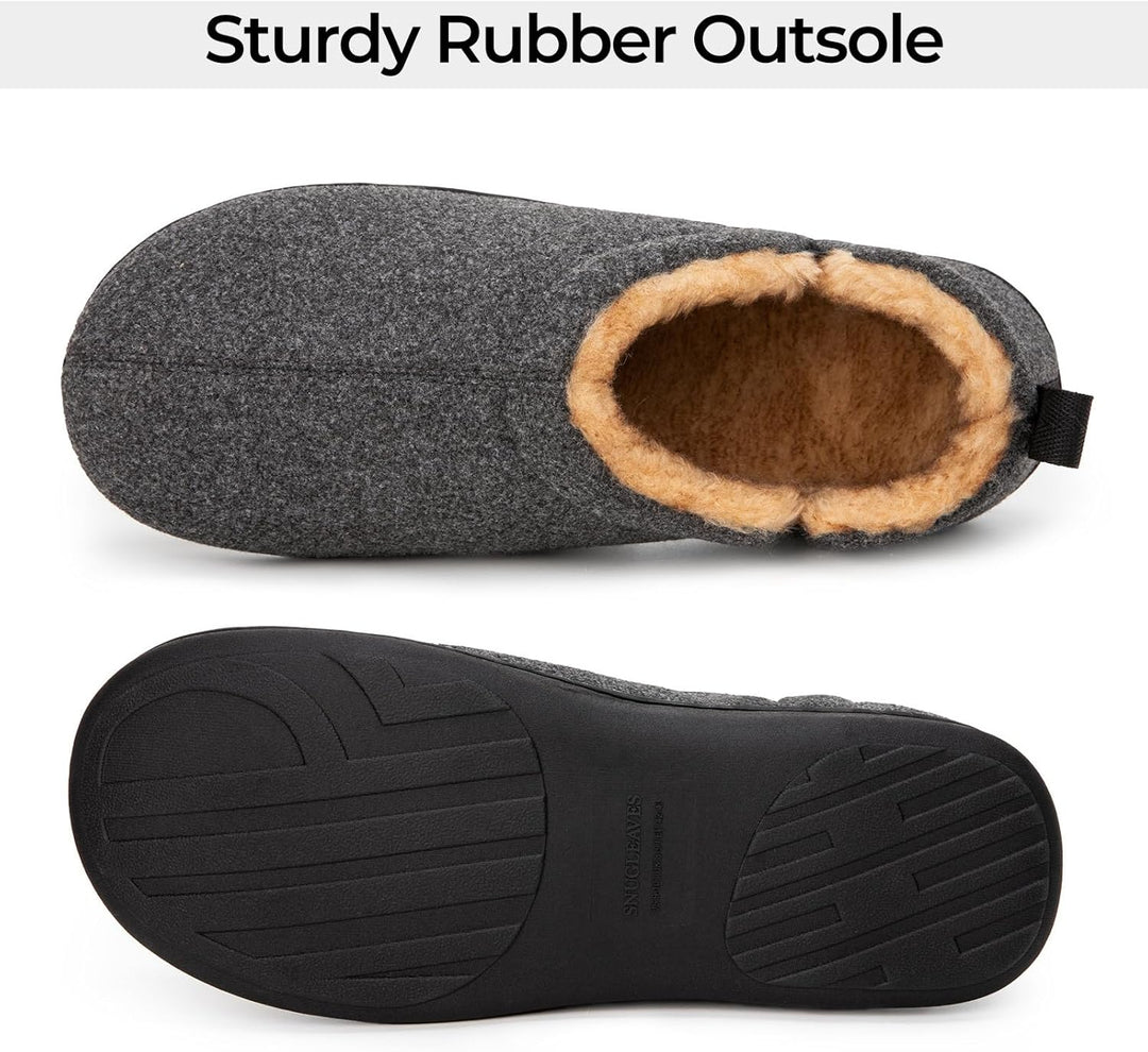 Noah Warm Winter Slippers for Men-Brown-6-7-State of Style