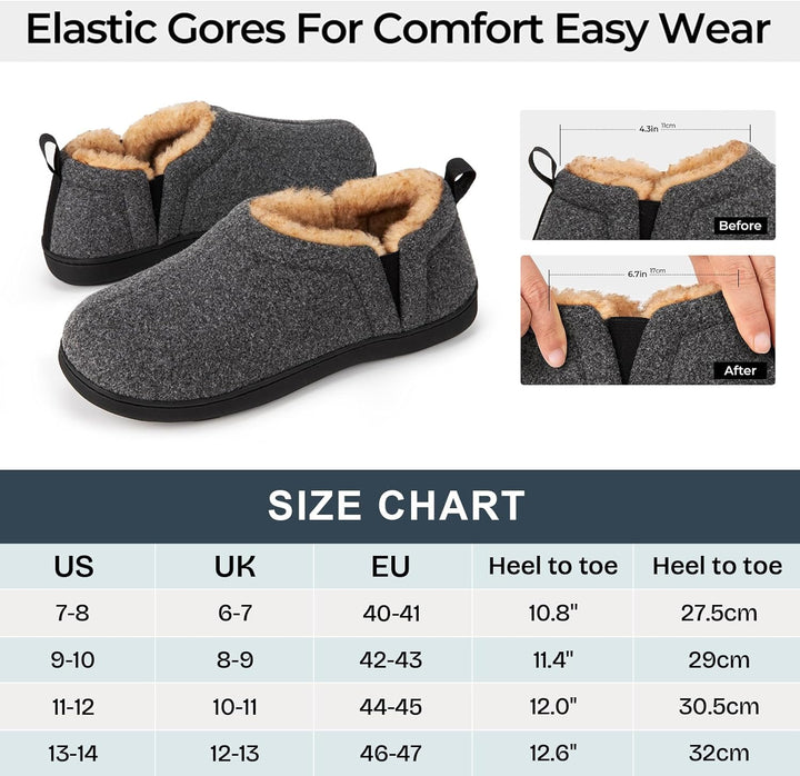 Noah Warm Winter Slippers for Men-Brown-6-7-State of Style