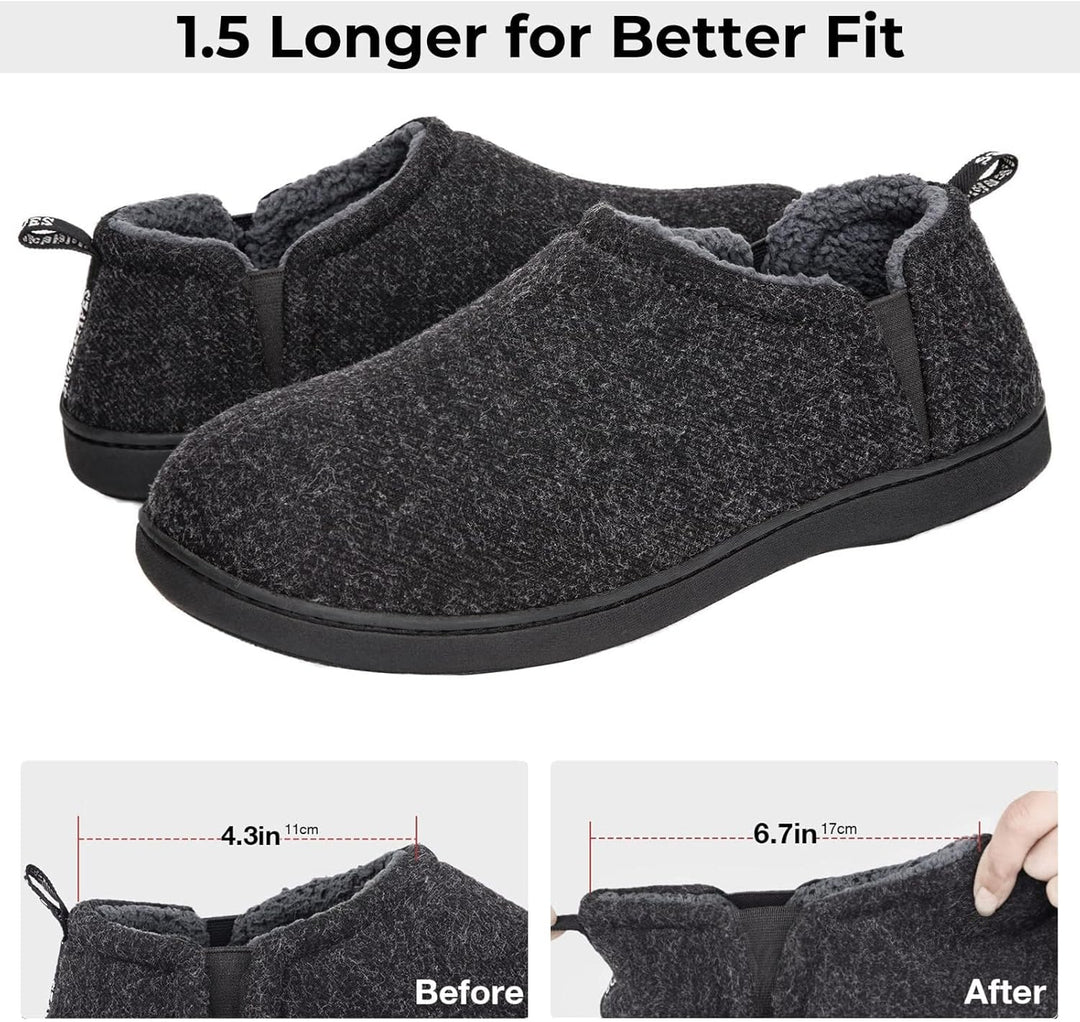 Noah Warm Winter Slippers for Men-Brown-6-7-State of Style