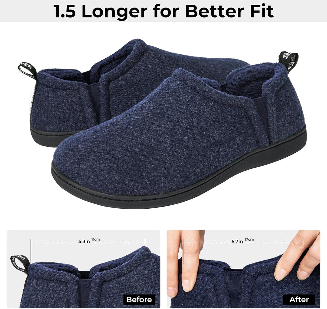 Noah Warm Winter Slippers for Men-Brown-6-7-State of Style