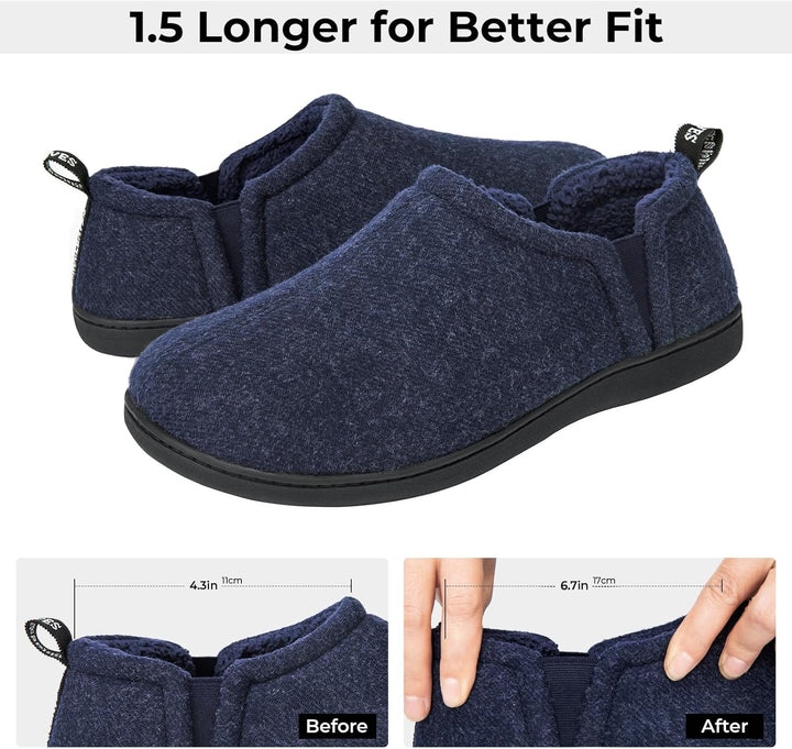 Noah Warm Winter Slippers for Men-Brown-6-7-State of Style