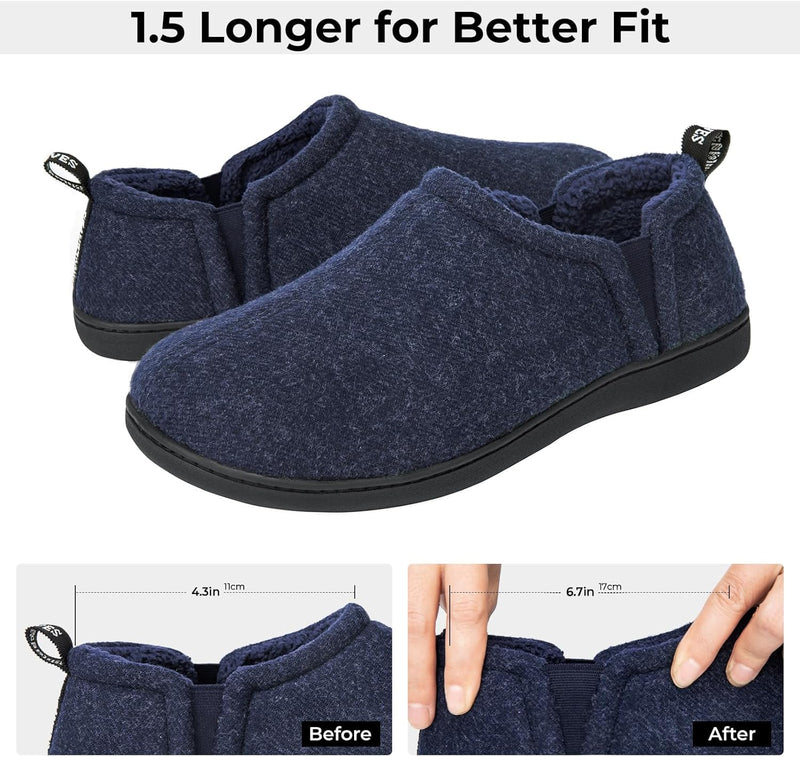 Noah Warm Winter Slippers for Men-Brown-6-7-State of Style