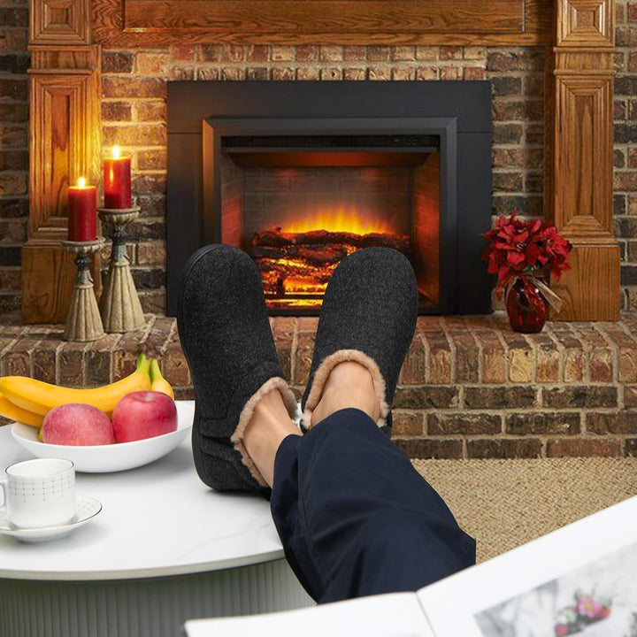 Noah Warm Winter Slippers for Men-Brown-6-7-State of Style