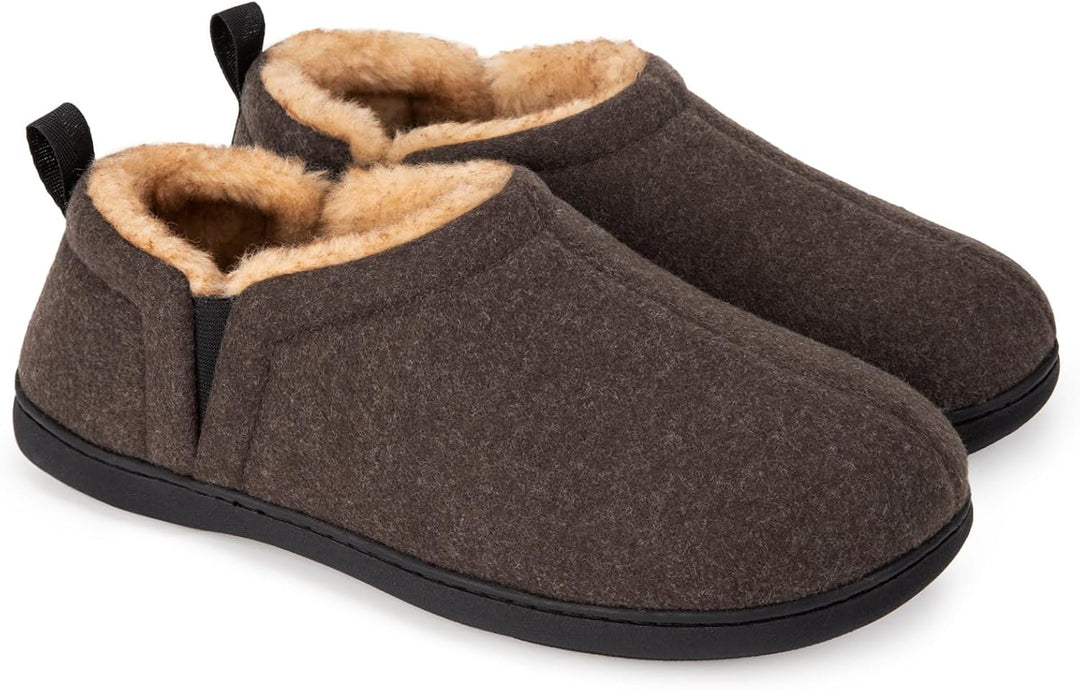 Noah Warm Winter Slippers for Men-Brown-6-7-State of Style