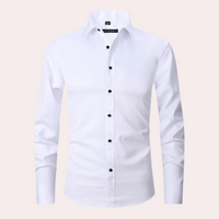 Non-iron Stretch Shirt - Milan-White-S-State of Style