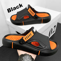 Non-slip men's beach sandals – Rafael-Black-6/6.5-State of Style