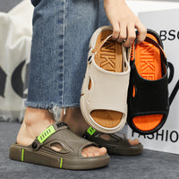 Non-slip men's beach sandals – Rafael-Black-6/6.5-State of Style