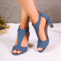 Nora - Orthopedische Elegante Zwarte Sandalen-Blauw-35-State of Style