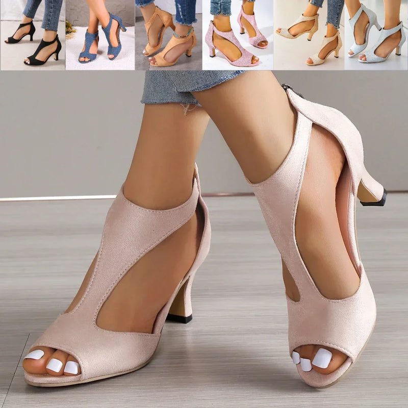 Nora - Orthopedische Elegante Zwarte Sandalen-Zwart-35-State of Style