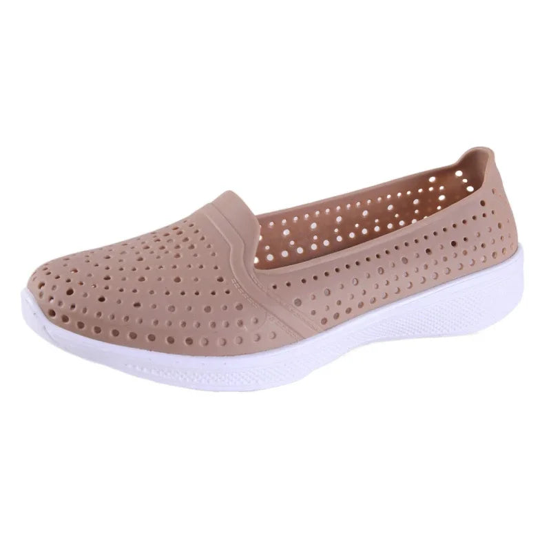 Nora - Orthopedische Zwarte Ademende Instappers-Zwart-36-State of Style