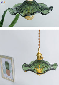 NORDIC DESIGN LED HANGING LAMP | COLOURED GLASS & COPPER LIGHTING FOR BEDROOM, LIVING ROOM & BAR-Glass A-State of Style